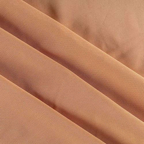Сетка трикотажная К33-065 светло-коричневый однотонный